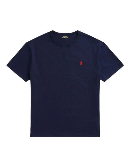 POLO C/NECK S/S TEE-NAVY