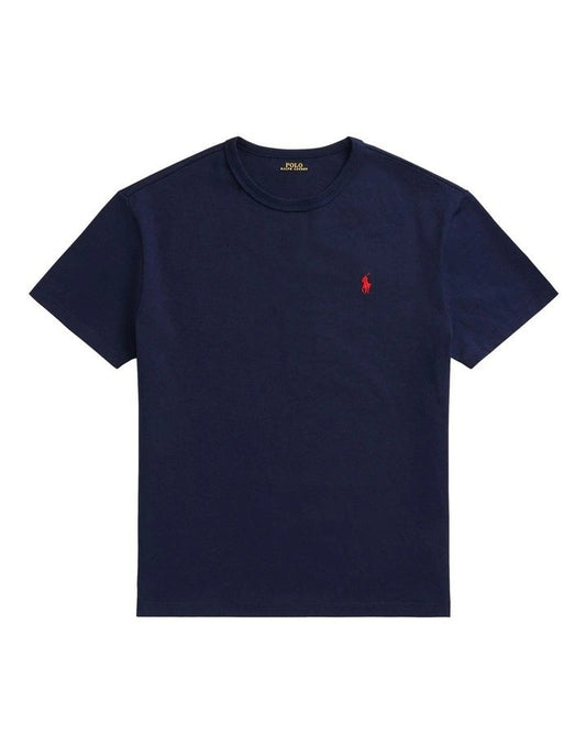 POLO C/NECK S/S TEE-NAVY