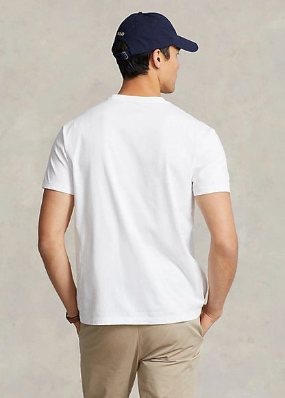 POLO C/NECK S/S TEE-WHITE