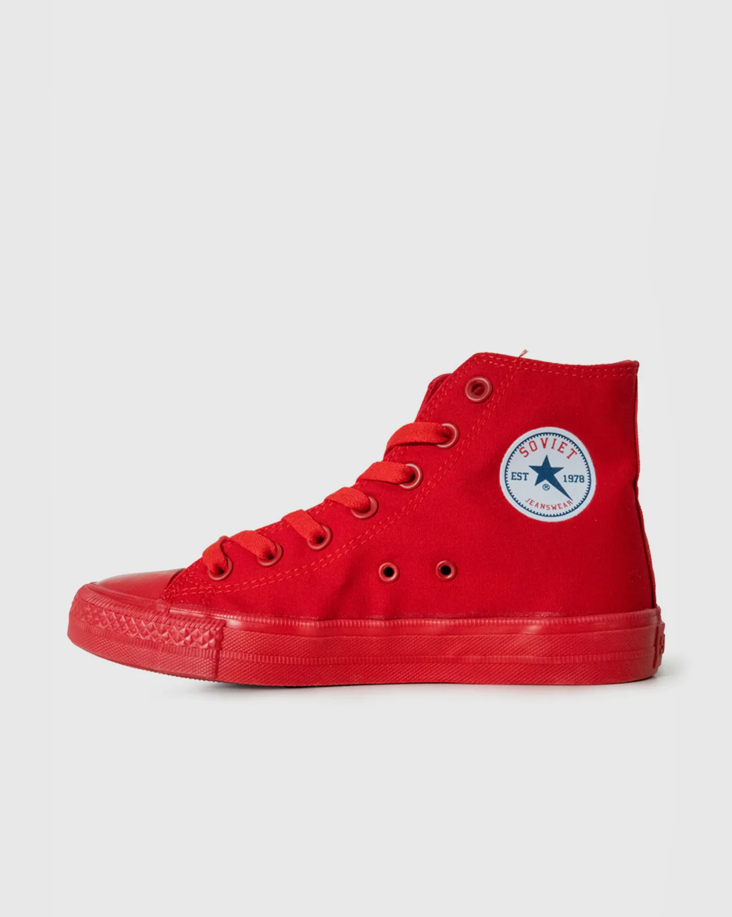 SOVIET VIPER M HI CNVS SHOE-RED MONO