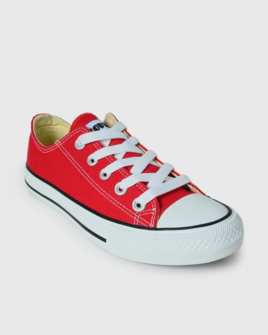 SOVIET VIPER M LO CANVAS  L/UP SHOE-RED